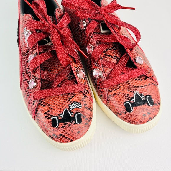 Puma Clyde” snakeskin print Lamborghini sneakers - Picture 5 of 7